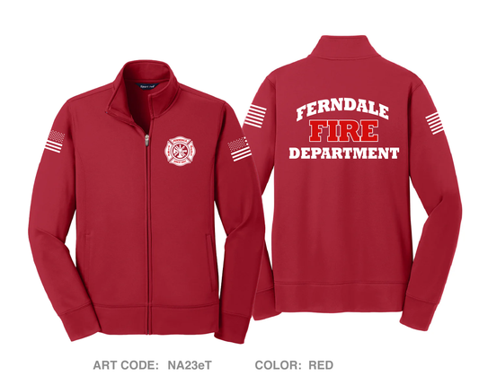 Ferndale Fire Department Hi-Tech Performance Full-Zip Fleece Jacket - NA23eT