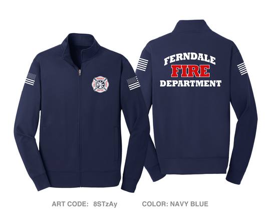 Ferndale Fire Department Hi-Tech Performance Full-Zip Fleece Jacket - 8STzAy