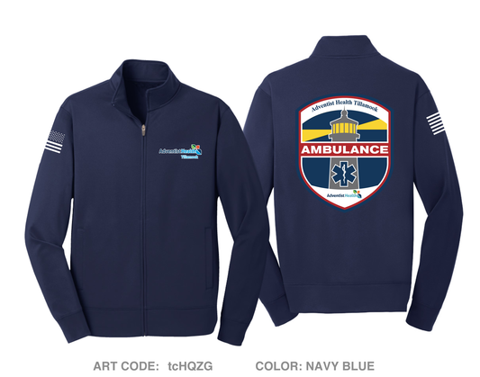 Adventist Health Tillamook Ambulance Hi-Tech Performance Full-Zip Fleece Jacket - tcHQZG