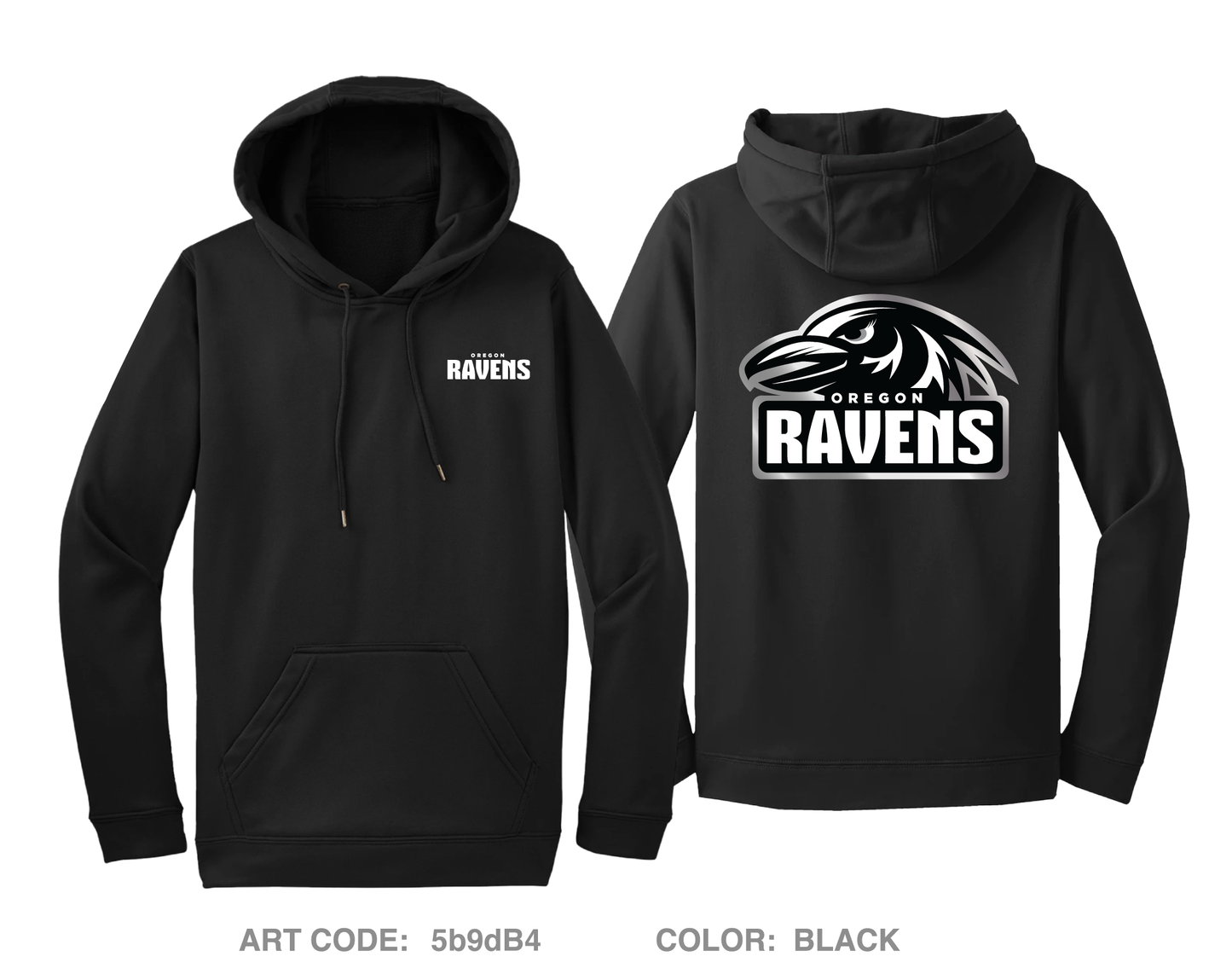 Oregon Ravens Football Fundraising Collection Hi-Tech Performance Hoodie - 5b9dB4