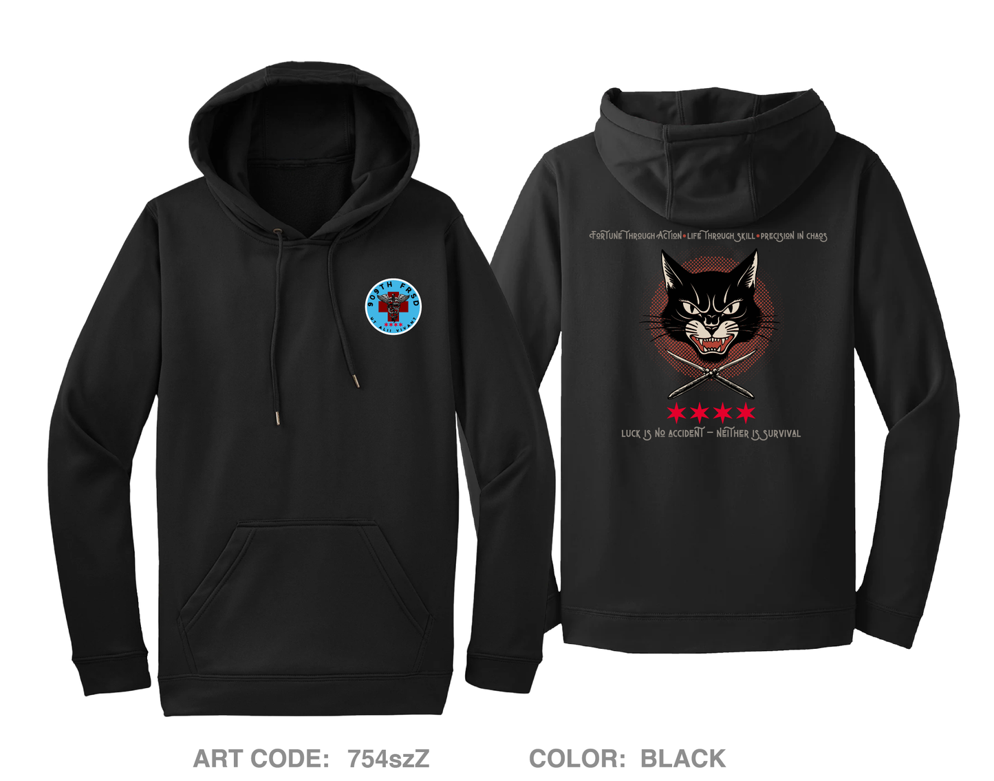 909th FRSD Hi-Tech Performance Hoodie - 754szZ