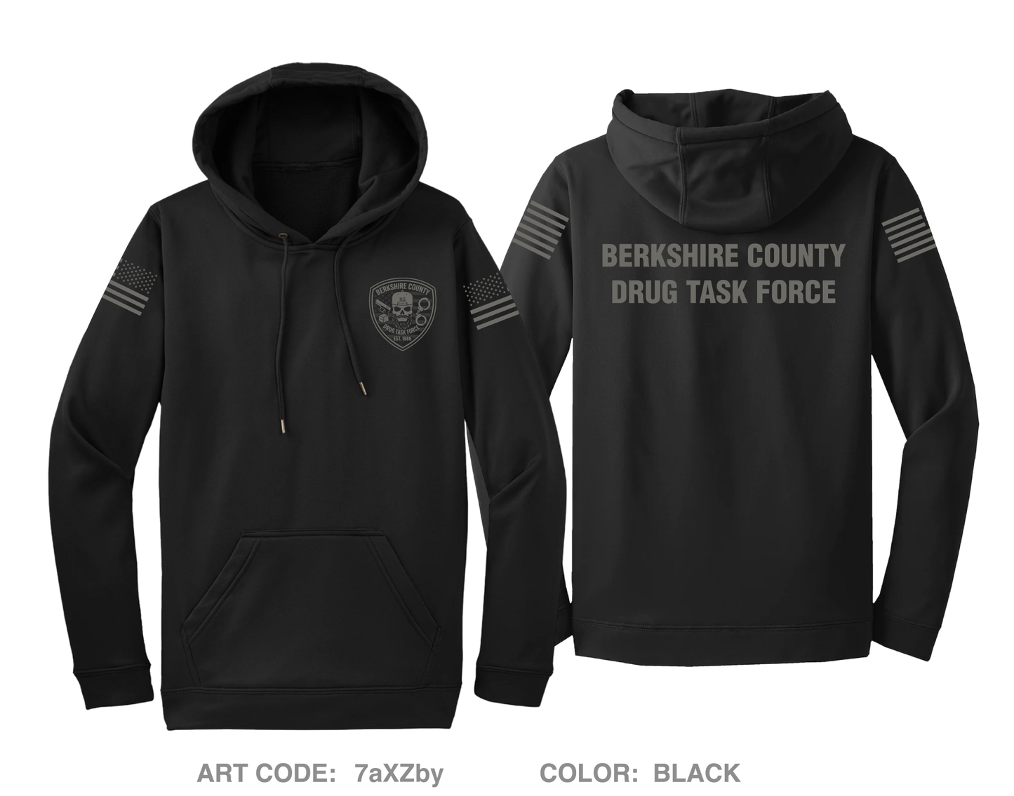 Berkshire County Drug Task Force Hi-Tech Performance Hoodie - 7aXZby