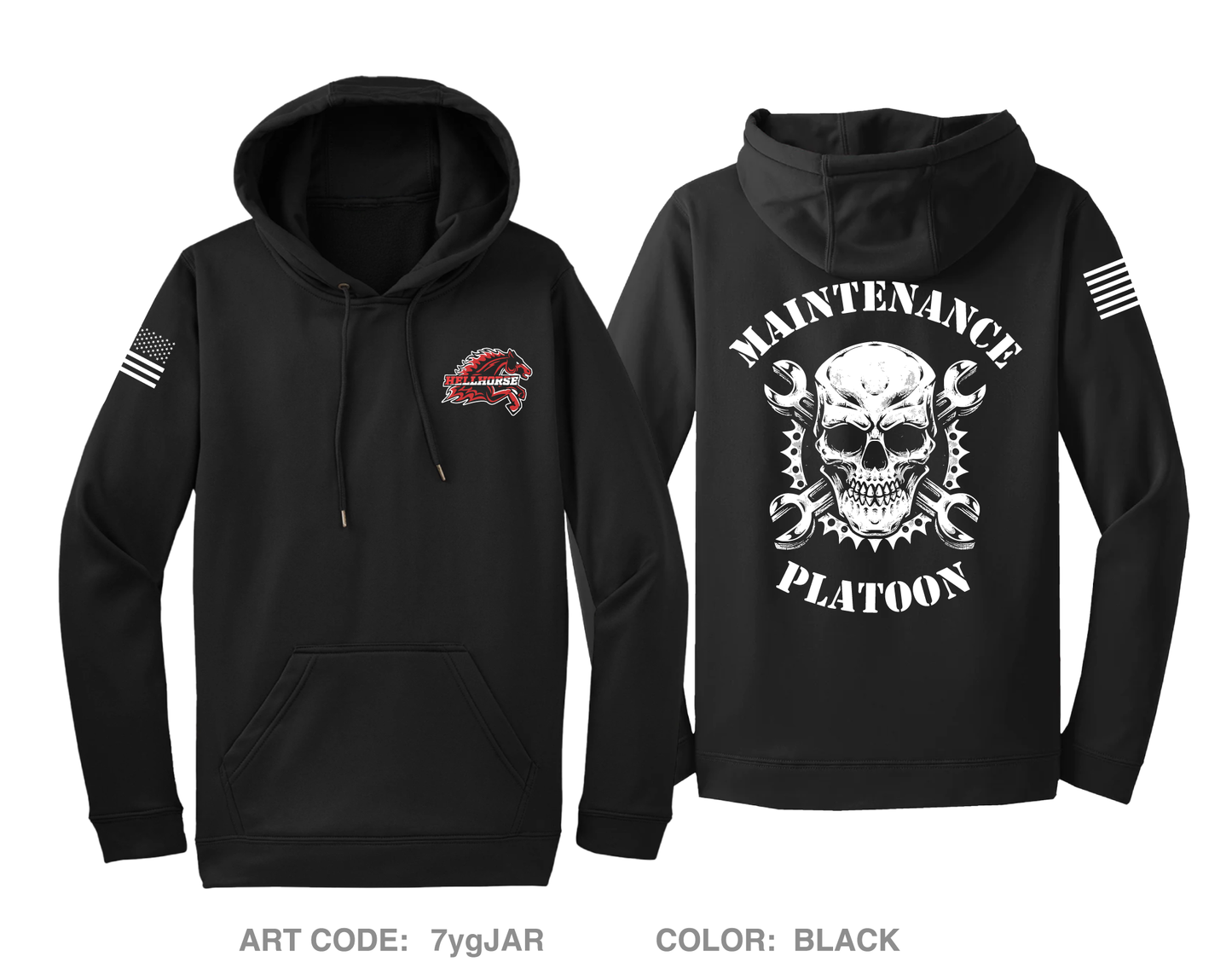 MAINTENANCE PLATOON, RHHT, RSS, 11TH ACR Hi-Tech Performance Hoodie - 7ygJAR