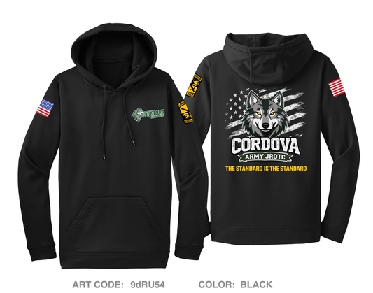 Cordova High School Army JROTC Hi-Tech Performance Hoodie - 9dRU54