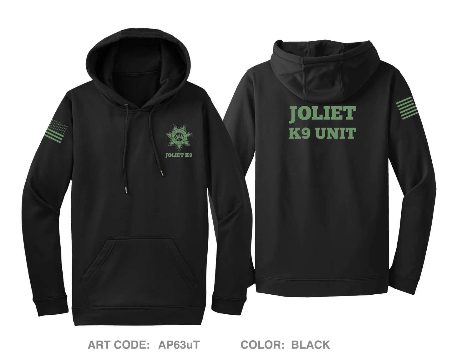 Joliet Police K9 Unit Hi-Tech Performance Hoodie - AP63uT
