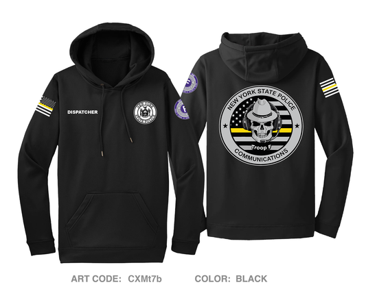 NYSP troop f communications Hi-Tech Performance Hoodie - CXMt7b
