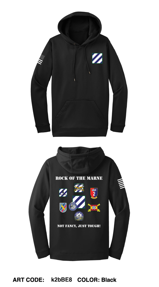 3rd Infantry Division DTF Performance Hoodie - K2BBE8