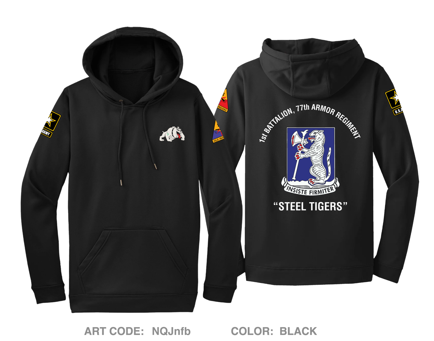 1-77 Steel Tigers Hi-Tech Performance Hoodie - NQJnfb