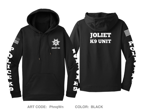 Joliet Police K9 Unit Hi-Tech Performance Hoodie - PhnqWn