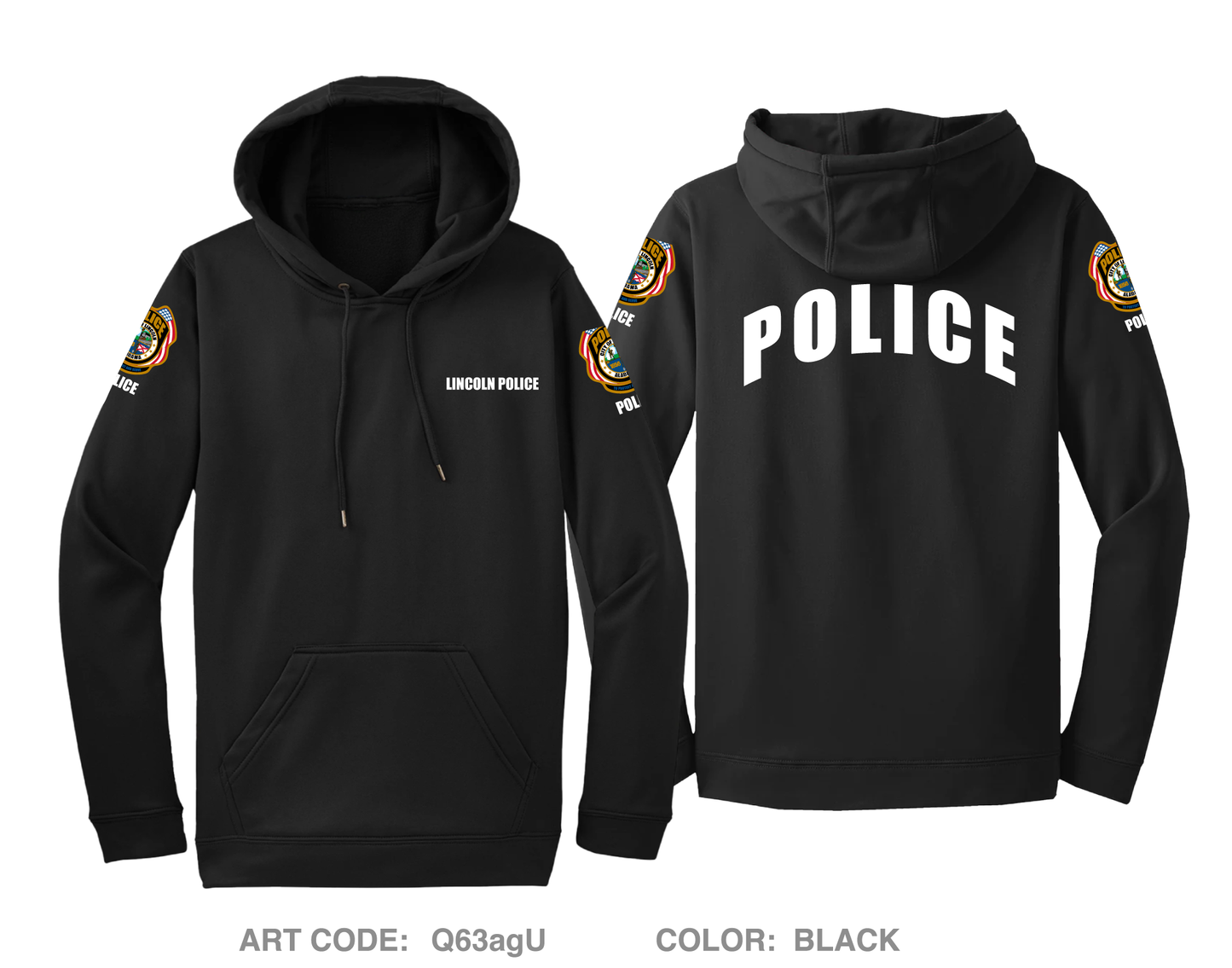 Lincoln Police Department Hi-Tech Performance Hoodie - Q63agU