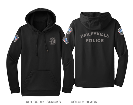 Baileyville Maine Police Department Hi-Tech Performance Hoodie - SXMGKS