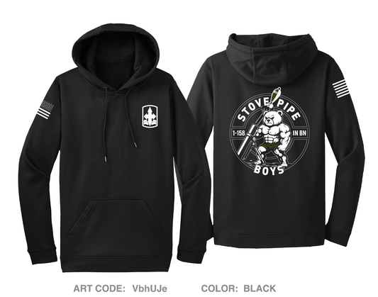 1-158 IN BN HHC Mortar Platoon Hi-Tech Performance Hoodie - VbhUJe