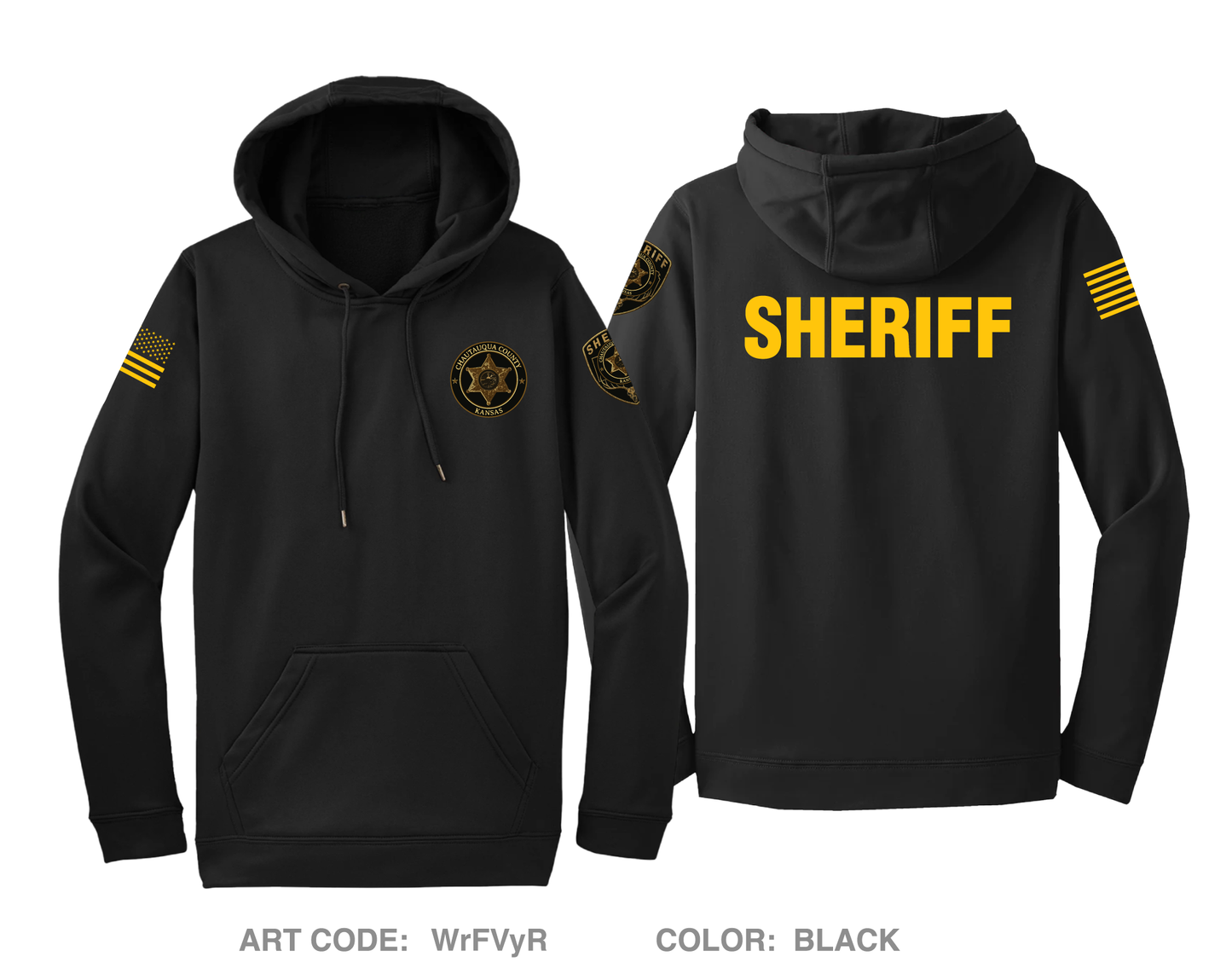 Chautauqau County Sheriffs Office/ Sedan PD Hi-Tech Performance Hoodie - WrFVyR