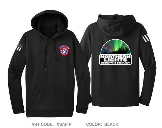 Northern Lights Recruiting Company Hi-Tech Performance Hoodie - XSAtFP
