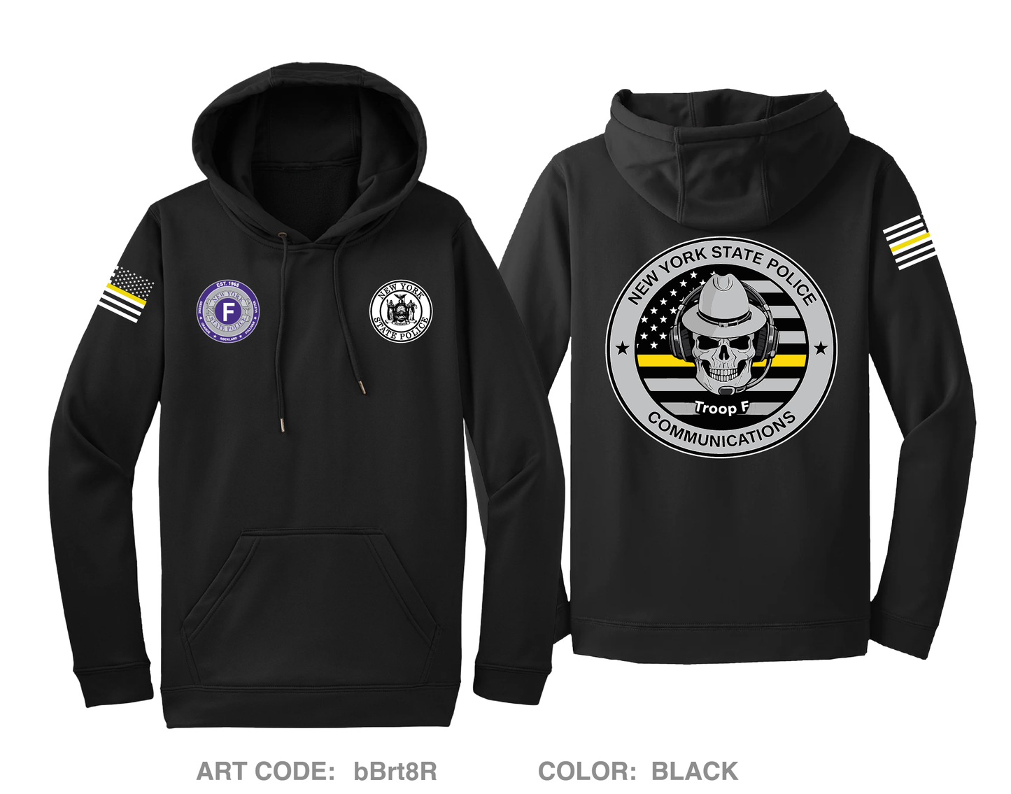 NYSP troop f communications Hi-Tech Performance Hoodie - bBrt8R
