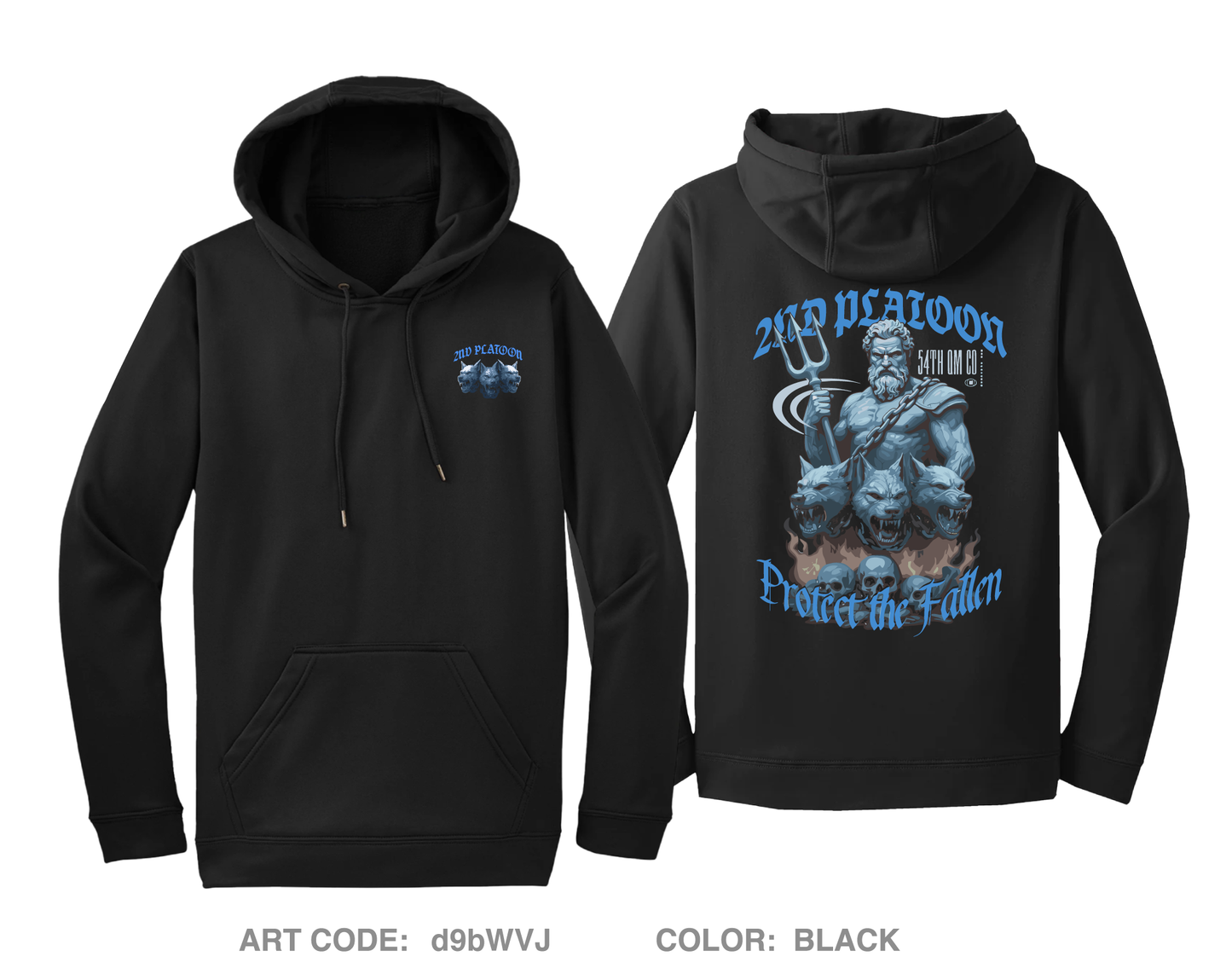 2ND PLT/54th QM CO Hi-Tech Performance Hoodie - d9bWVJ