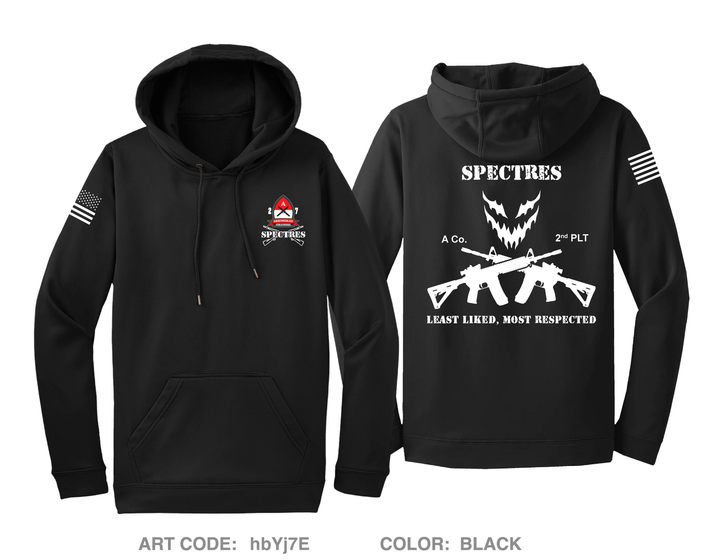 Specter A-Co, 2-7CAV Hi-Tech Performance Hoodie - hbYj7E
