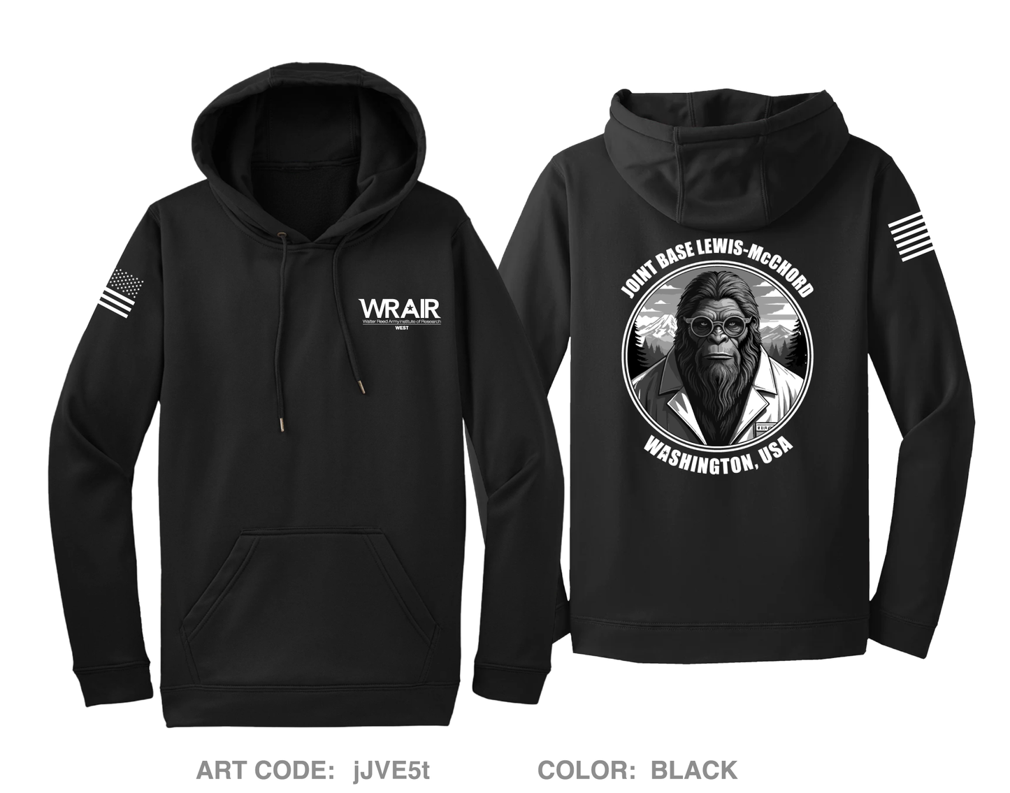 Walter Reed Army Institute of Research - West (WRAIR-W) Hi-Tech Performance Hoodie - jJVE5t