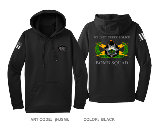 Walnut Creek Police Bomb Squad Hi-Tech Performance Hoodie - jNJSMk