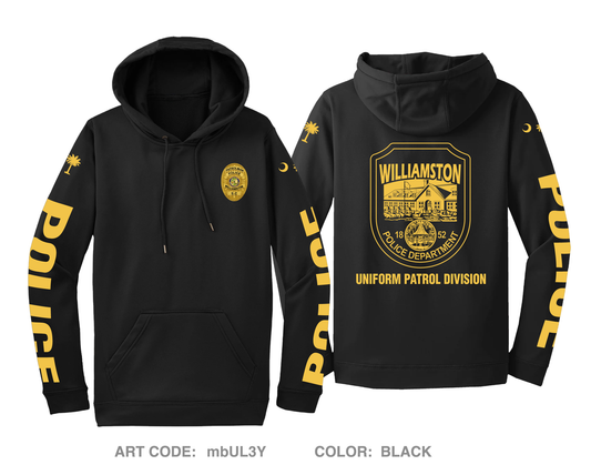 Williamston Police Department Hi-Tech Performance Hoodie - mbUL3Y