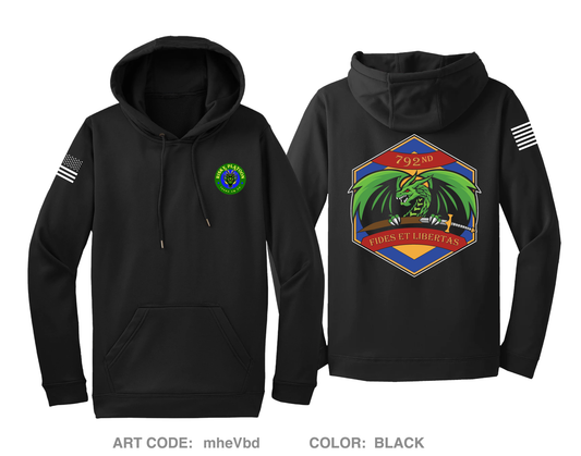 792nd Chemical Company Hi-Tech Performance Hoodie - mheVbd