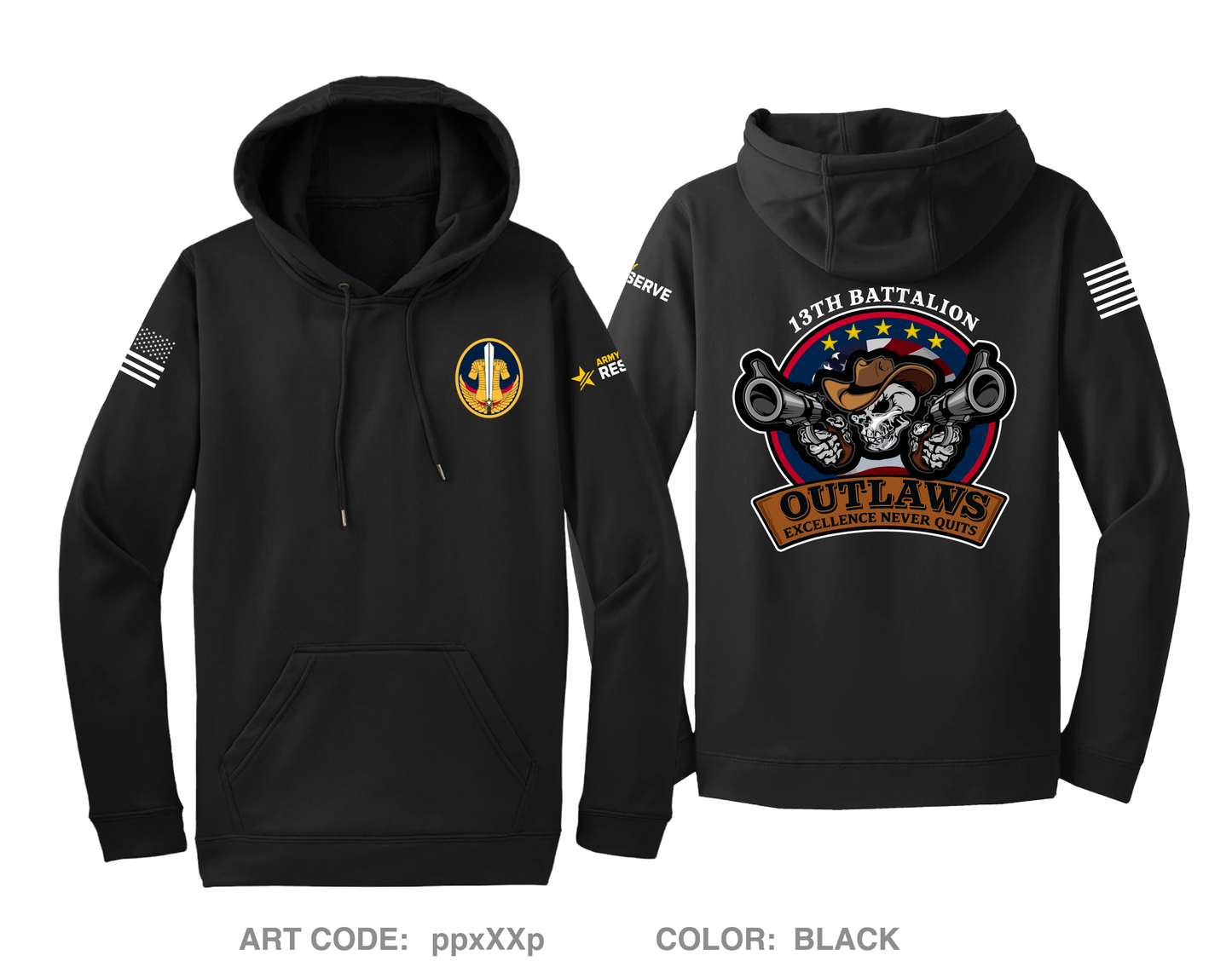 13th BN, ARCG Fundraising Collection Hi-Tech Performance Hoodie - ppxXXp