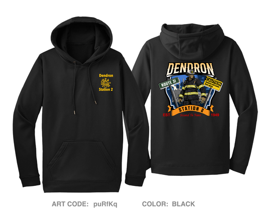 Dendron Fire Department Hi-Tech Performance Hoodie - puRfKq