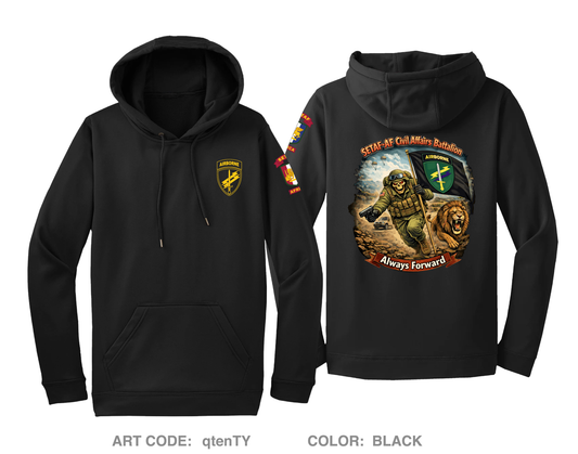 SETAF-AF Civil Affairs Battalion Hi-Tech Performance Hoodie - qtenTY