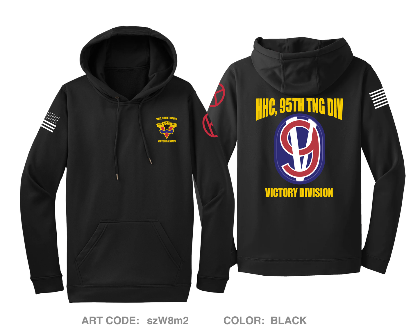 95TH TNG DIV, HHC Hi-Tech Performance Hoodie - szW8m2