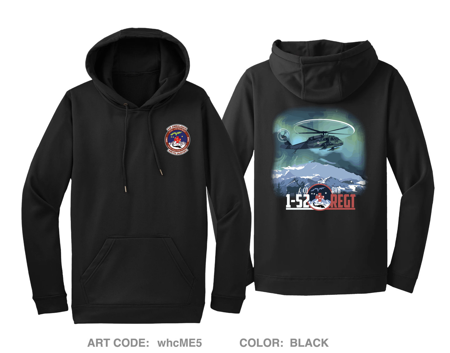 C Co 1-52nd Avn Regt Hi-Tech Performance Hoodie - whcME5