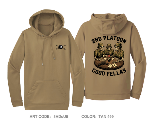 2nd platoon Blackout Hi-Tech Performance Hoodie - 3ADcU5