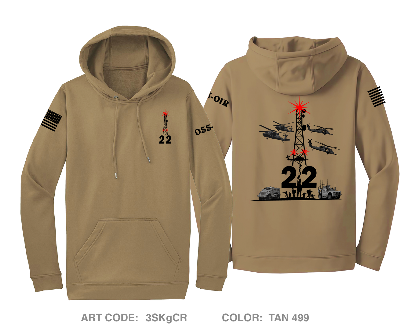 Tower 22 Hi-Tech Performance Hoodie - 3SKgCR