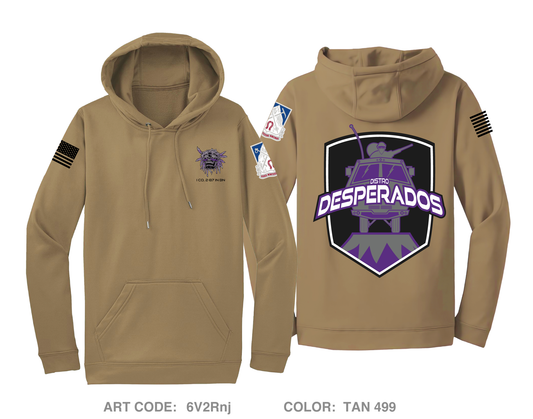 Distro Desperados, I Co, 2-87 IN BN Hi-Tech Performance Hoodie - 6V2Rnj