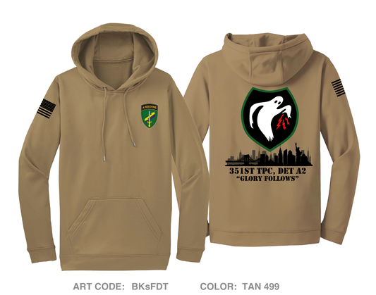 351 Tactical Psyop Company, 2nd Detachment Hi-Tech Performance Hoodie - BKsFDT