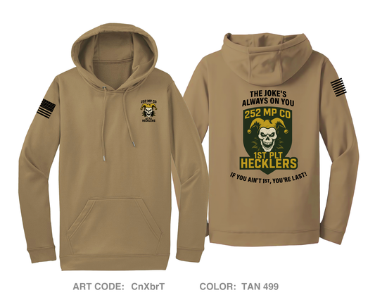 252 Military Police Company/1st Platoon Hi-Tech Performance Hoodie - CnXbrT