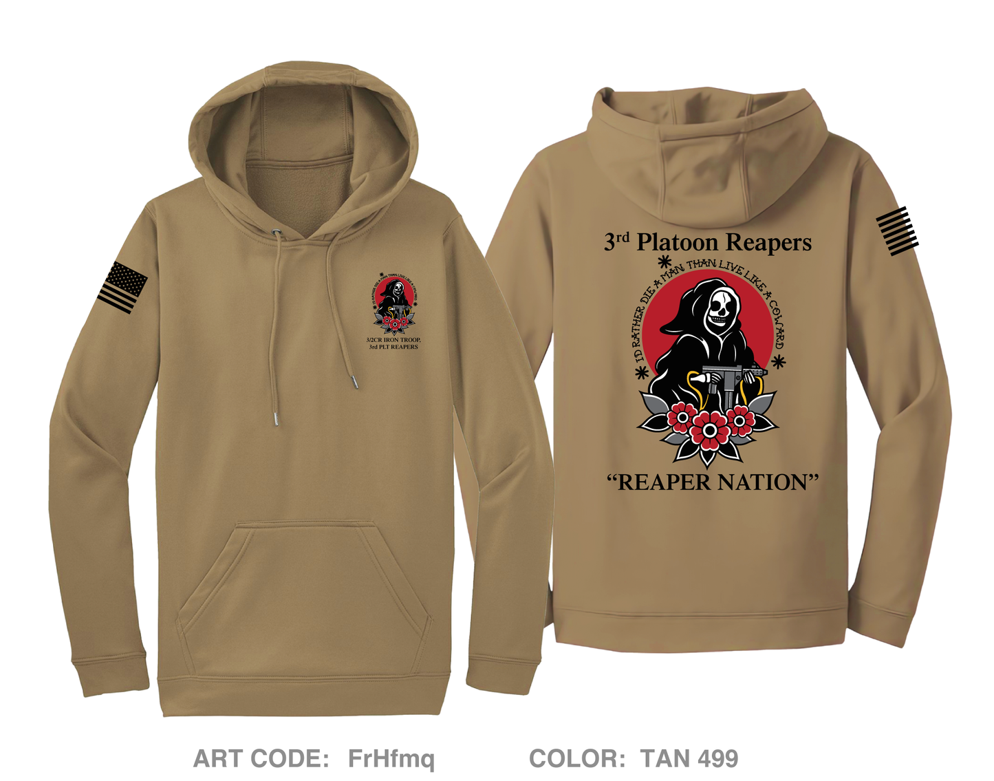 3rd SQDN 2nd CR Hi-Tech Performance Hoodie - FrHfmq