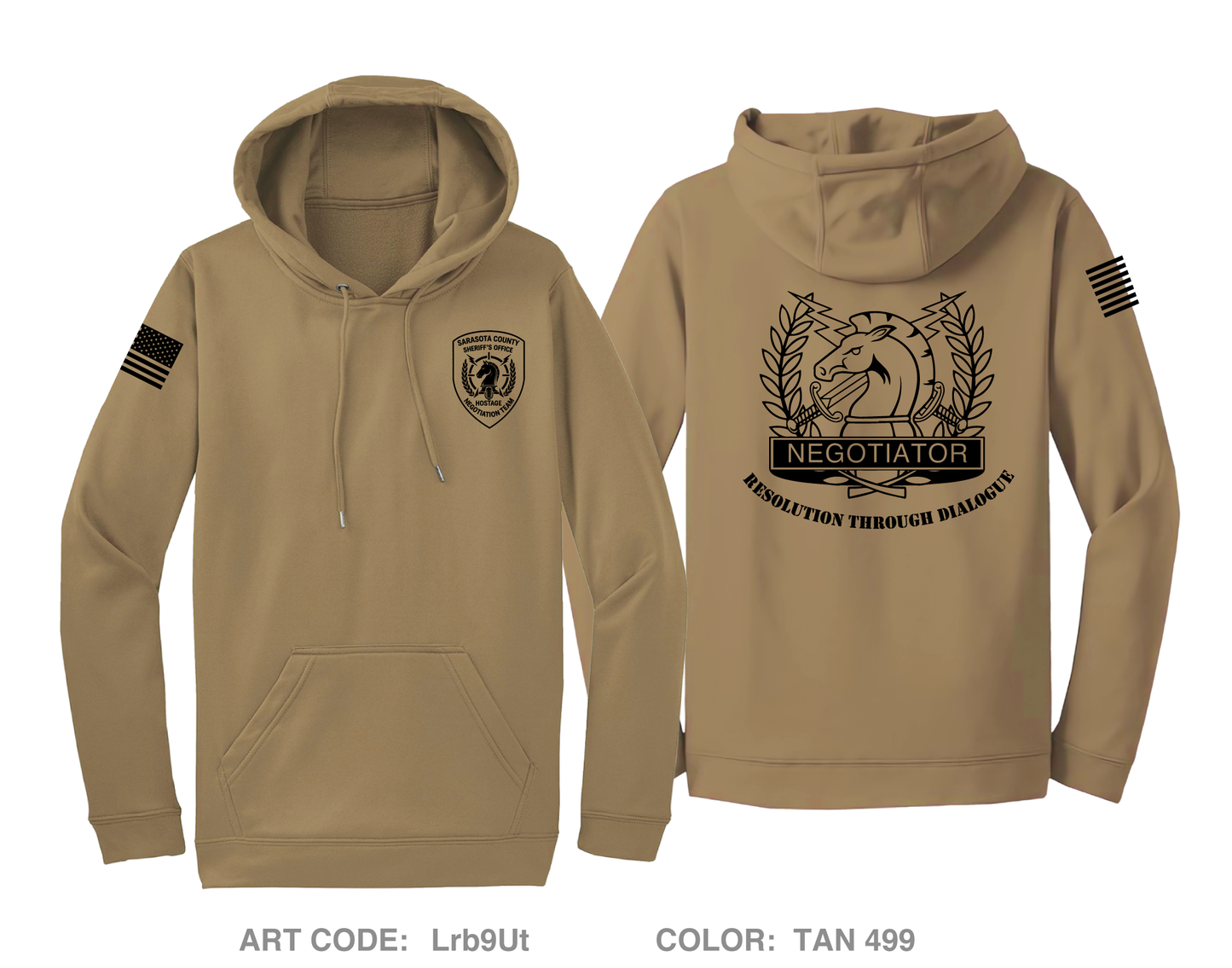 Sarasota County Hostage Negotiations Team Hi-Tech Performance Hoodie - Lrb9Ut