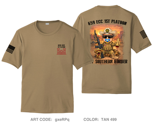 659 ECC, 1st Platoon Hi-Tech Performance Unisex SS Tee - gxeRPq