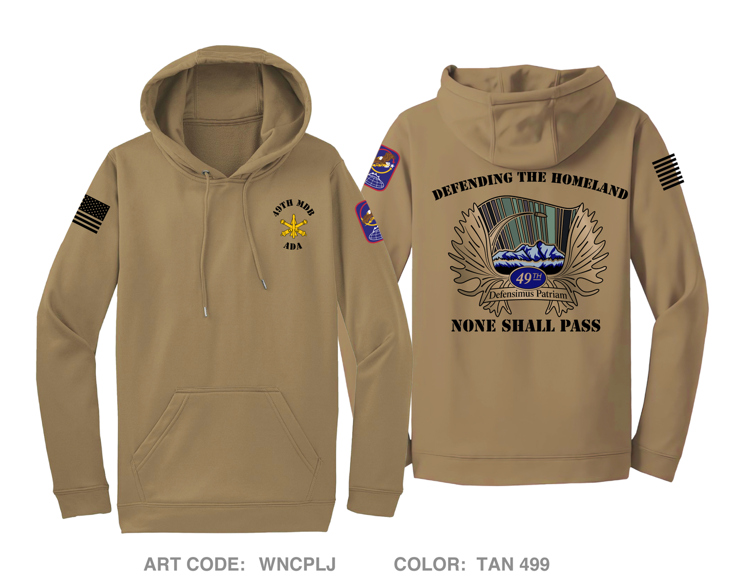 49th Missile Defense Battalion Hi-Tech Performance Hoodie - WNCPLJ
