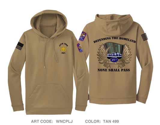 49th Missile Defense Battalion Hi-Tech Performance Hoodie - WNCPLJ