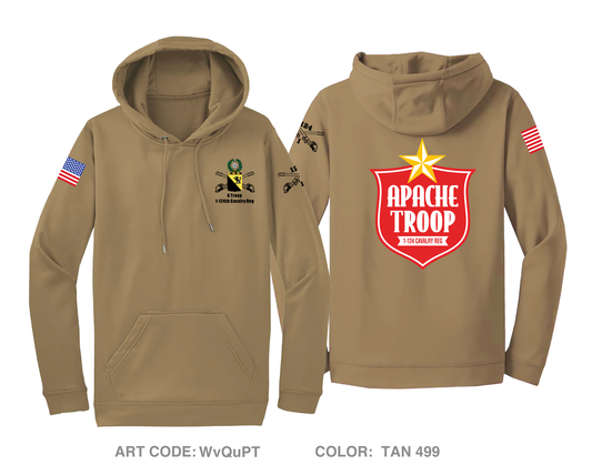 A Troop 1|124th Cavalry Reg Hi-Tech Performance Hoodie - WvQuPT