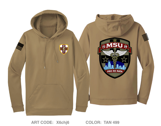 7229 Medical Support Unit Hi-Tech Performance Hoodie - X6chj6