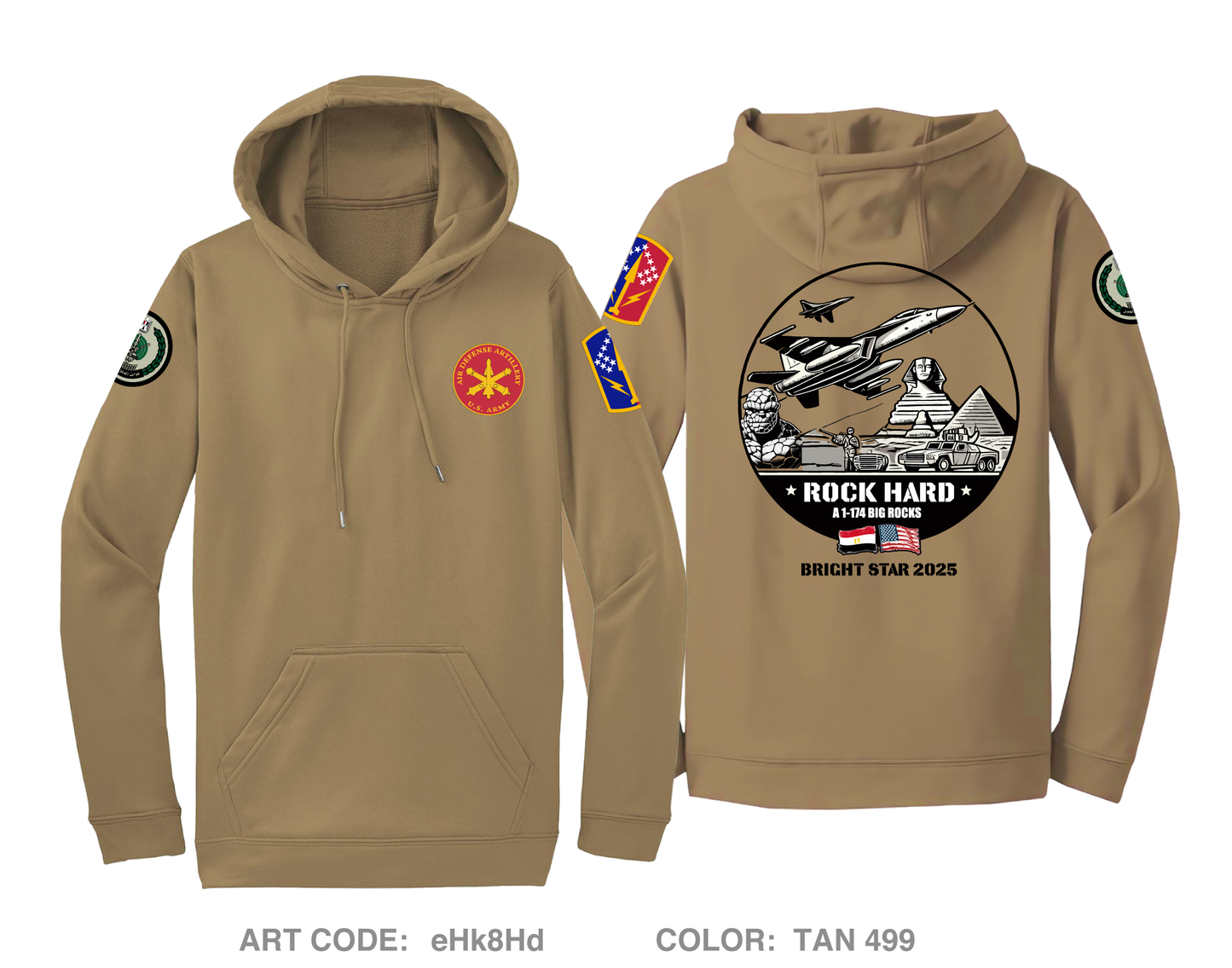 A 1-174th ADA Fundraising Collection  Hi-Tech Performance Hoodie - eHk8Hd
