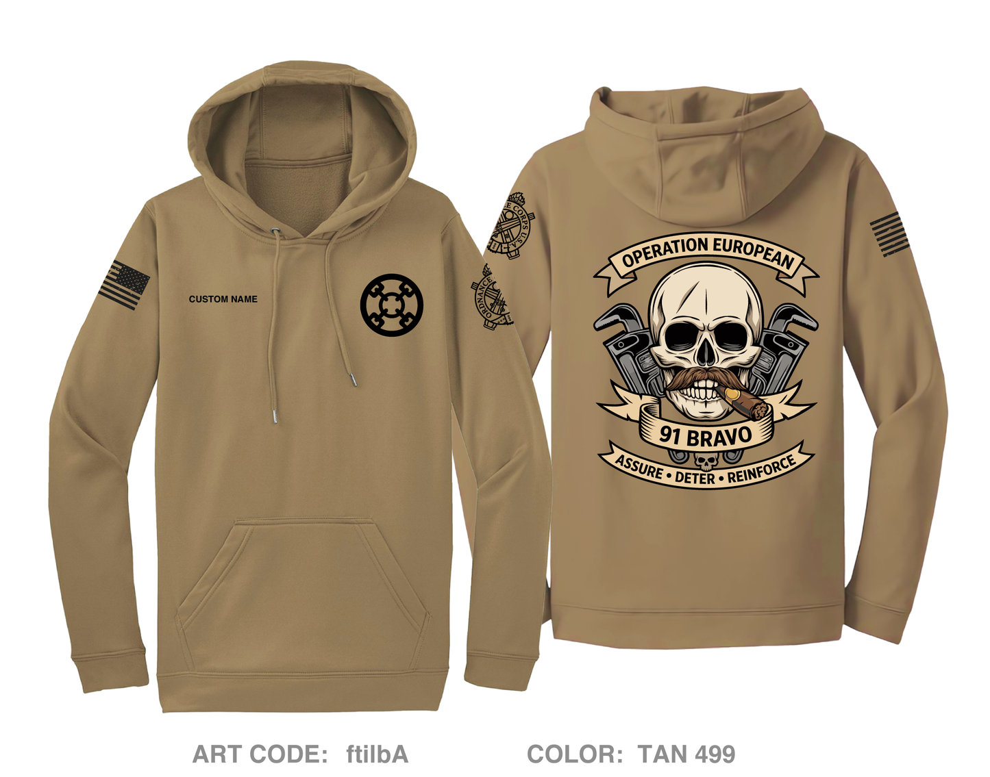 454th TC CO Hi-Tech Performance Hoodie - ftilbA