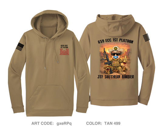 659 ECC, 1st Platoon Hi-Tech Performance Hoodie - gxeRPq