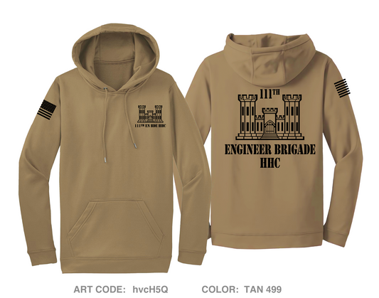 111th Engineer Brigade HHC Hi-Tech Performance Hoodie - hvcH5Q