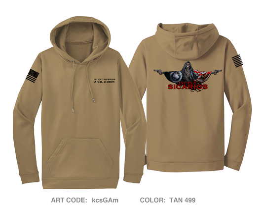1st Platoon A Co 2-30IN Hi-Tech Performance Hoodie - kcsGAm