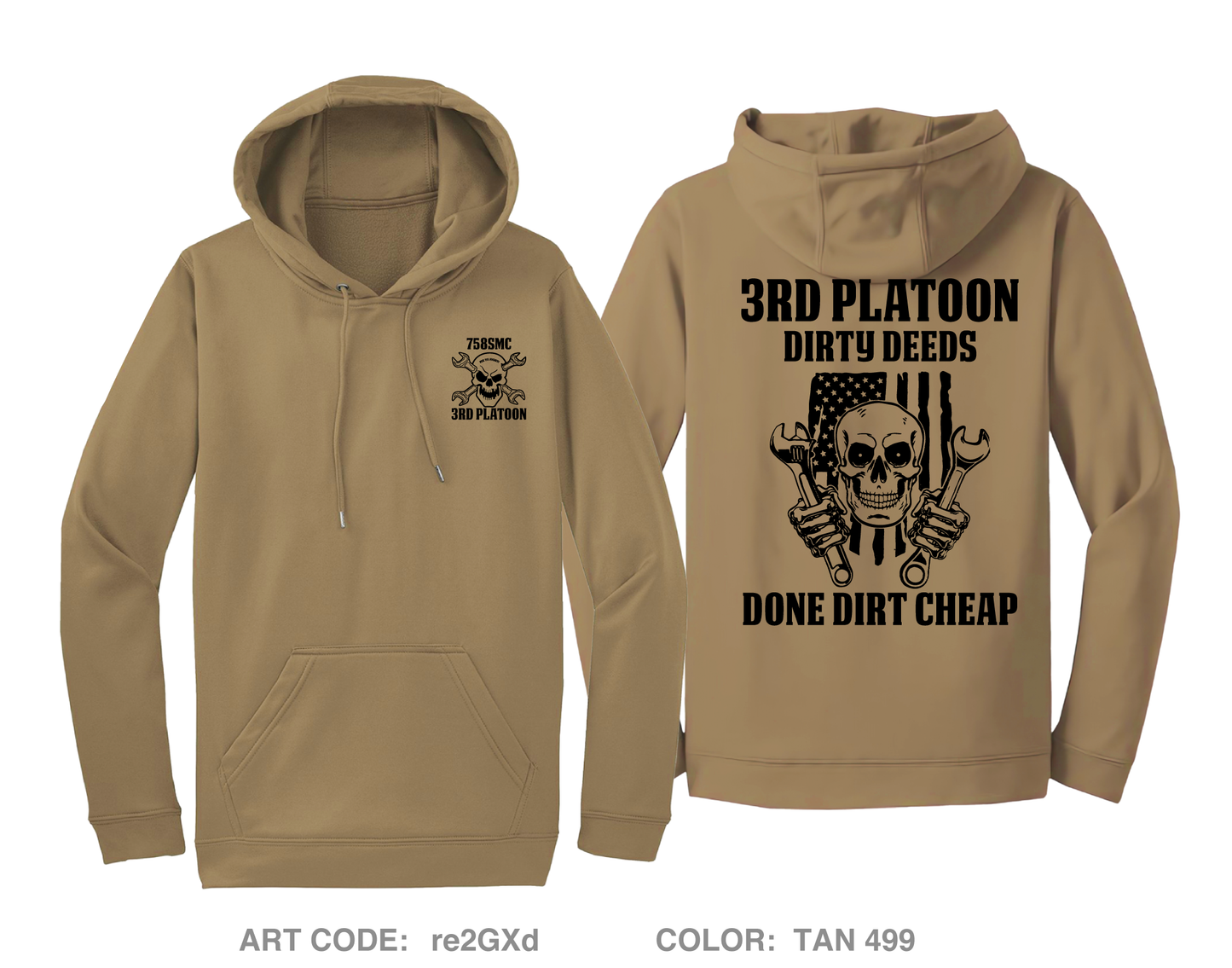 758th SMC 3rd plt Hi-Tech Performance Hoodie - re2GXd