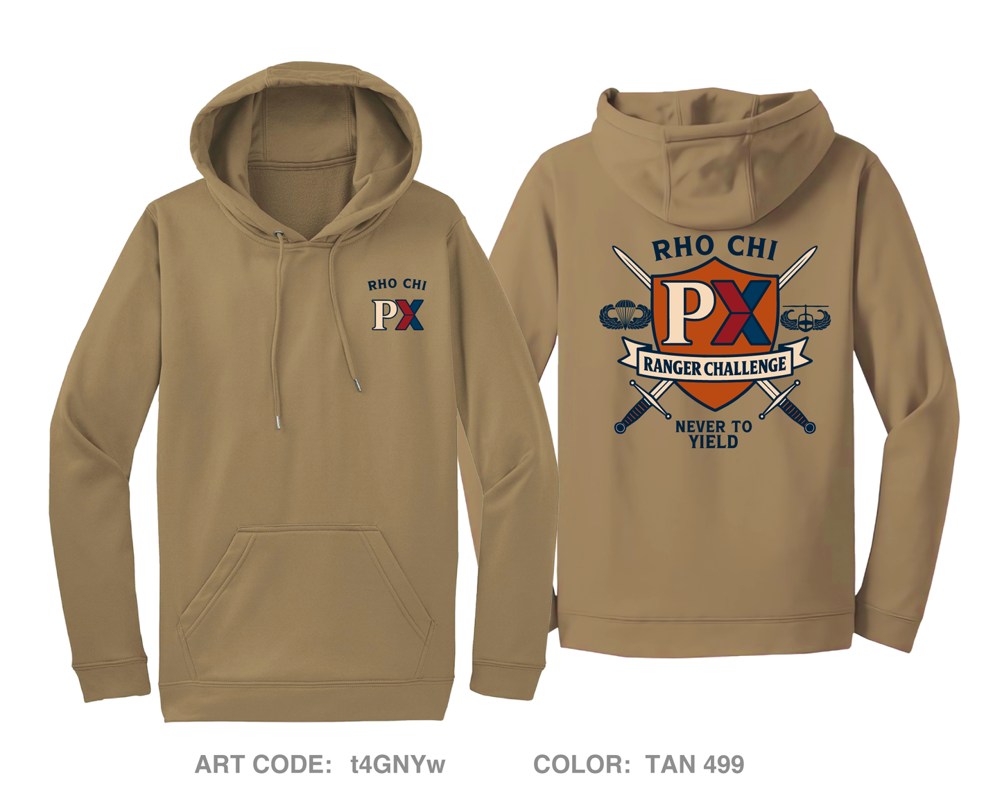 Rho Chi Hi-Tech Performance Hoodie - t4GNYw
