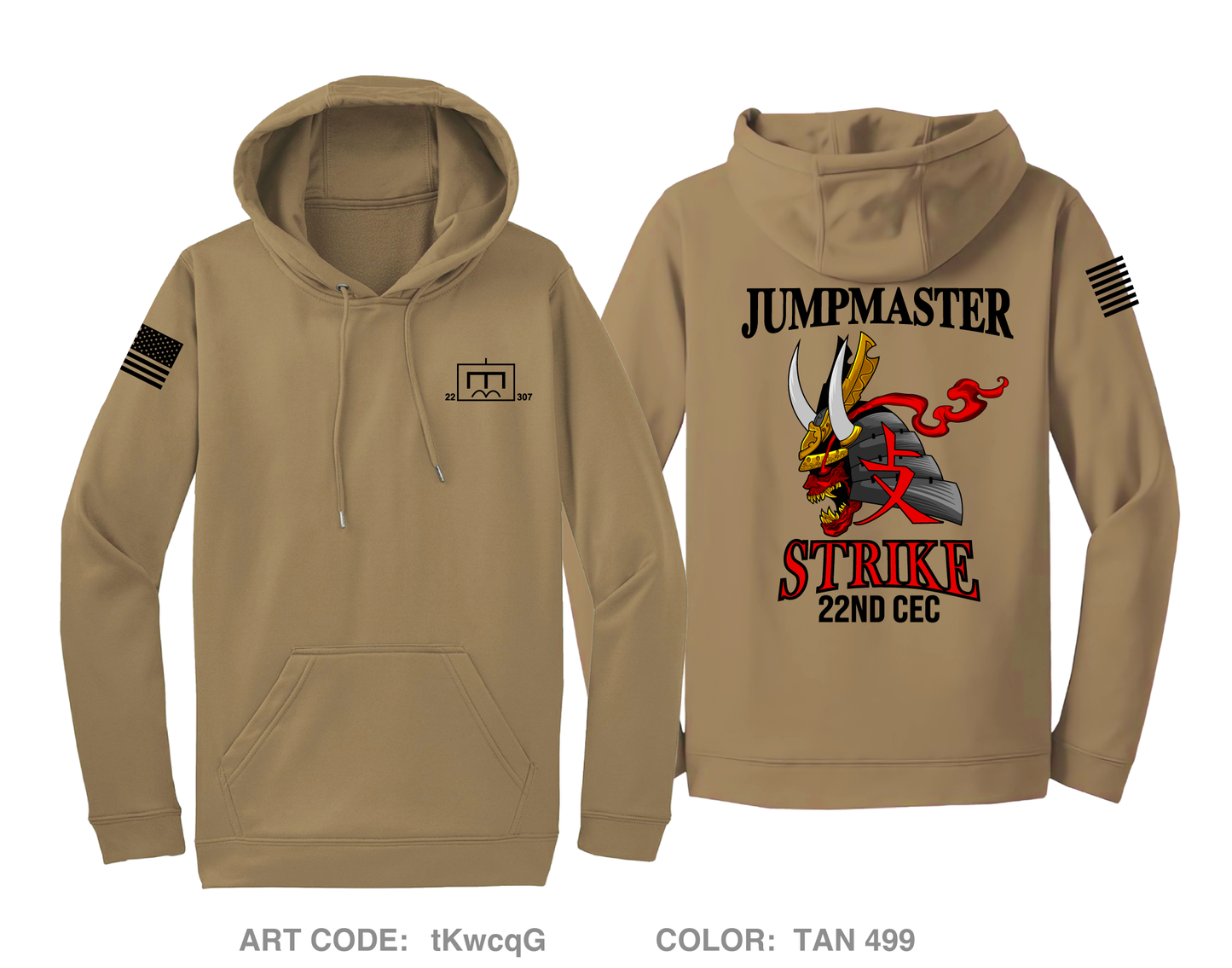 22nd CEC, 307th DEB Hi-Tech Performance Hoodie - tKwcqG